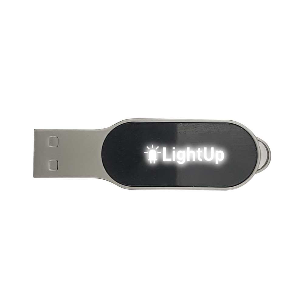 Oval Shaped Light-Up Logo USB 16GB - alternate view